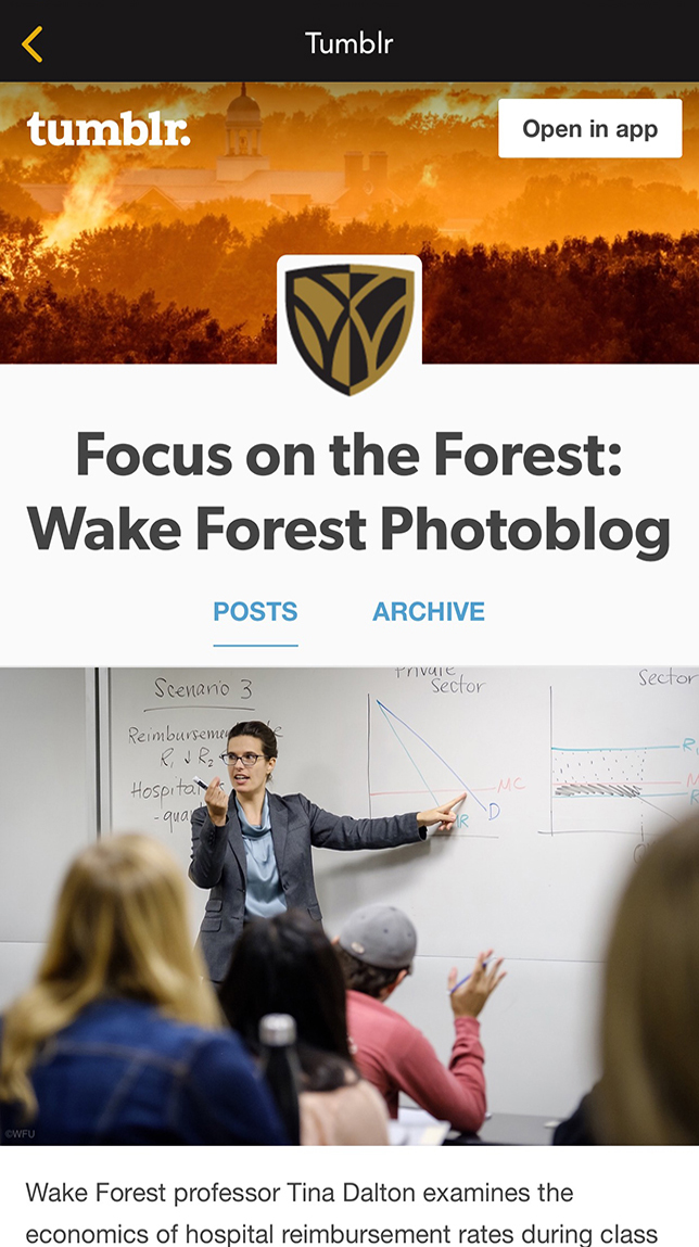 WFU Tumblr