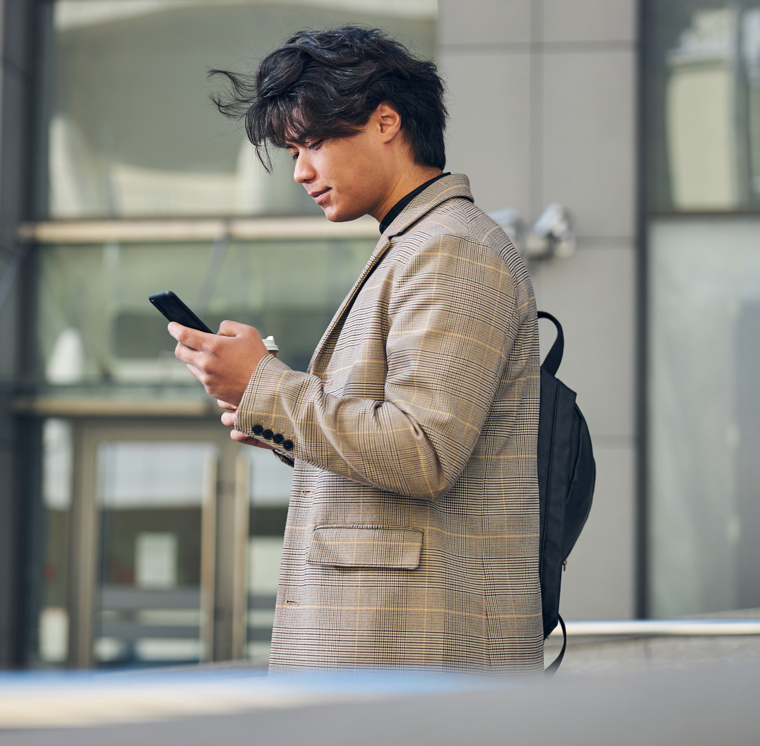Business man on phone