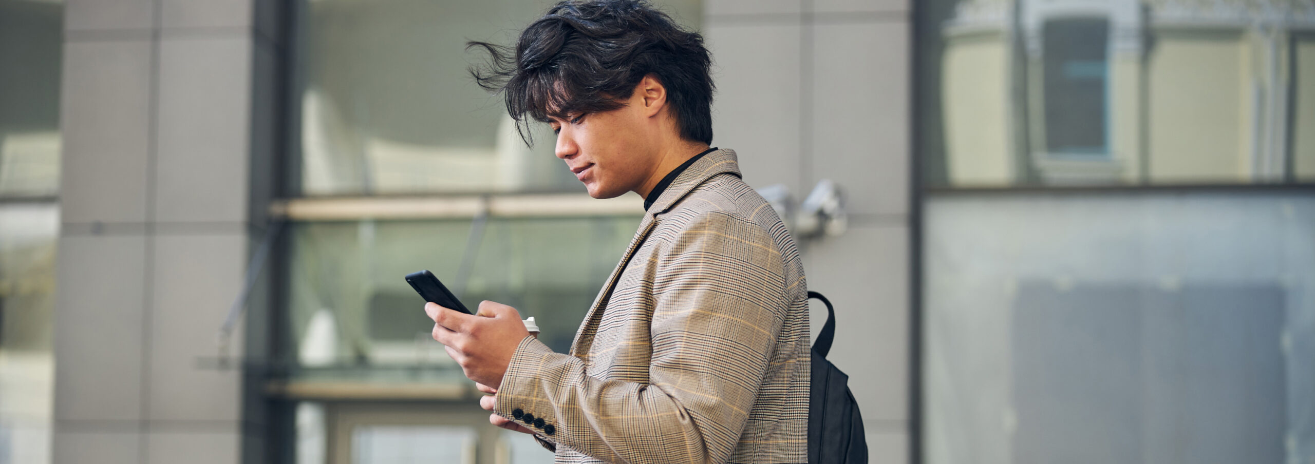 Business man on phone